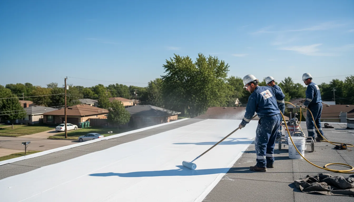 Commercial roof coating in Deerfield, KS near me